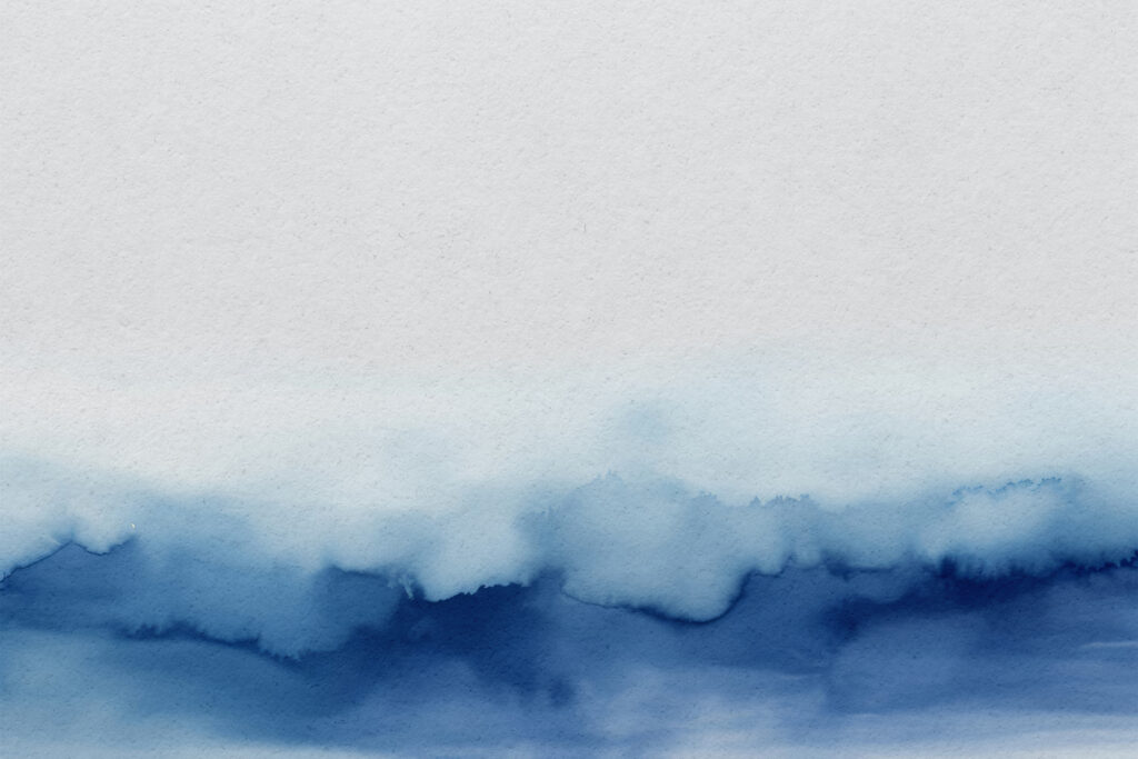Un acquerello blu e bianco Un acquerello blu e bianco