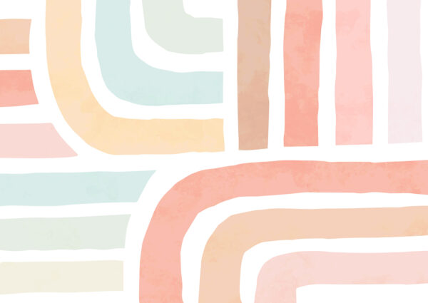 Un disegno colorato con linee Un disegno colorato con linee