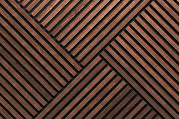Una boiserie con linee nere Una boiserie con linee nere