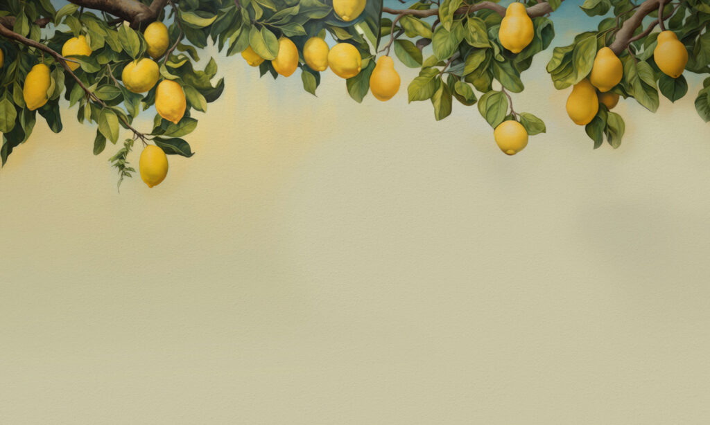 Un limone sul ramo di un albero Un limone sul ramo di un albero