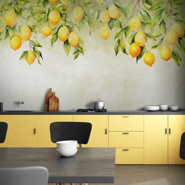Un gruppo di limoni su un albero Un gruppo di limoni su un albero