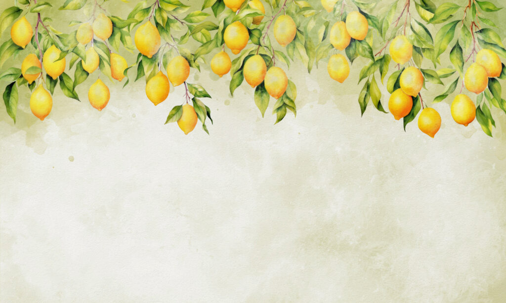 Un gruppo di limoni su un albero Un gruppo di limoni su un albero