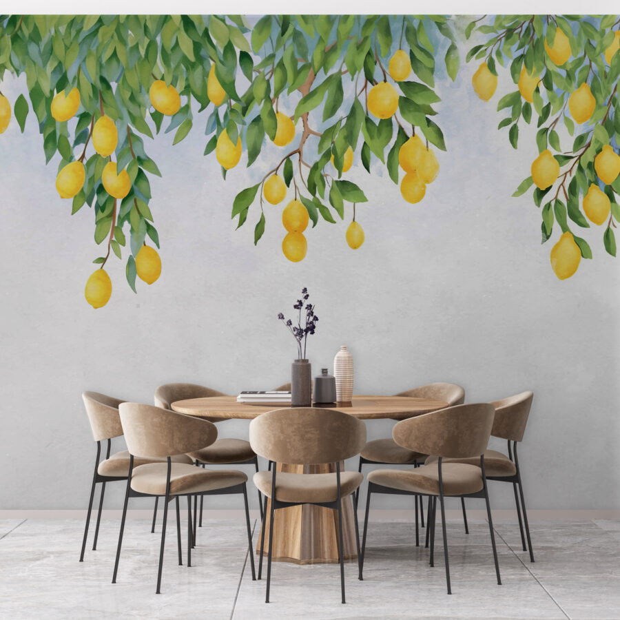 Carta da parati Limoni da un albero