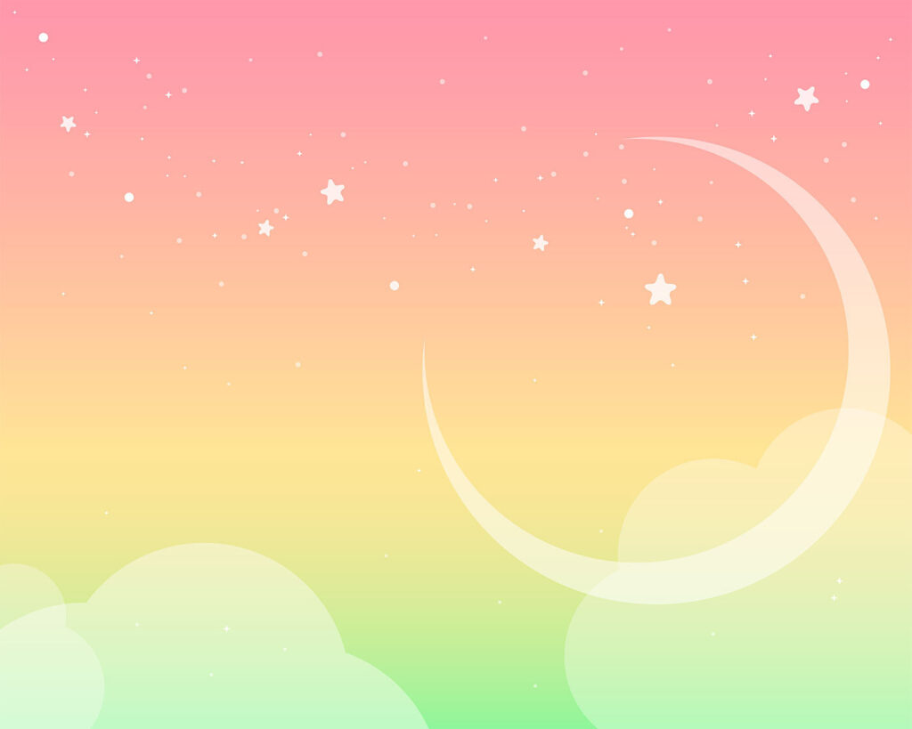 Una luna e delle stelle nel cielo Una luna e delle stelle nel cielo