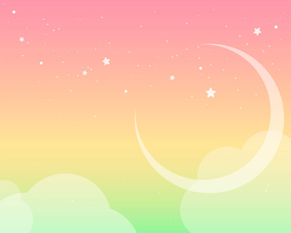 Una luna e delle stelle nel cielo Una luna e delle stelle nel cielo