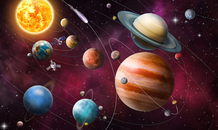 Pianeti e stelle nello spazio Pianeti e stelle nello spazio