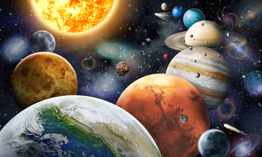 Pianeti e stelle nello spazio Pianeti e stelle nello spazio