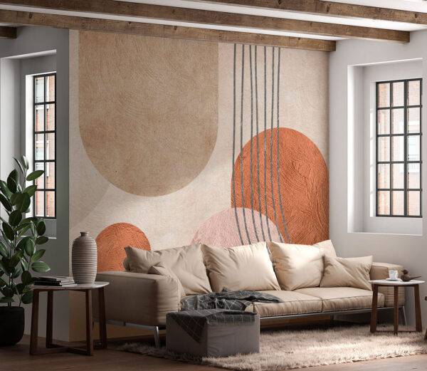 Abstract shapes in soft colors Abstract shapes in soft colors