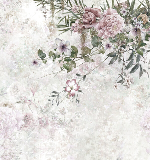 Pittura di fiori su sfondo bianco Pittura di fiori su sfondo bianco