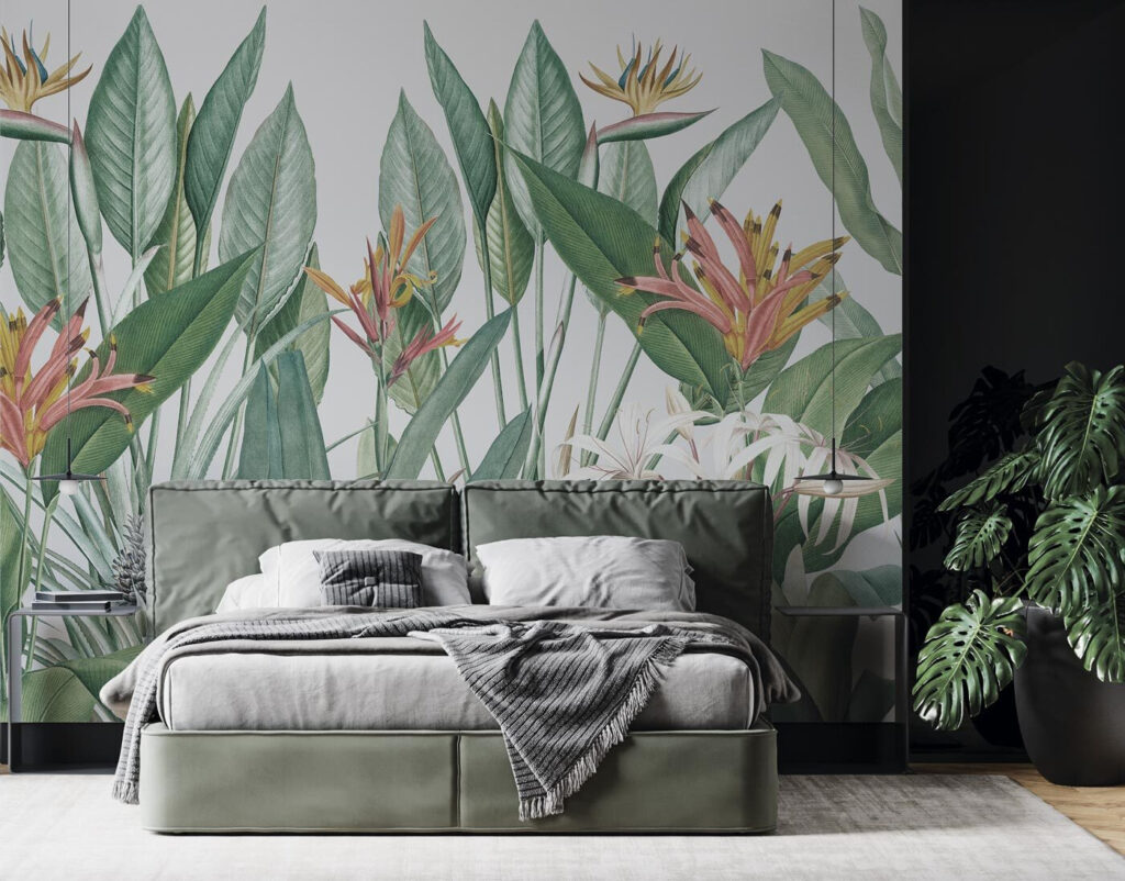 Vibrant tropical foliage in harmony