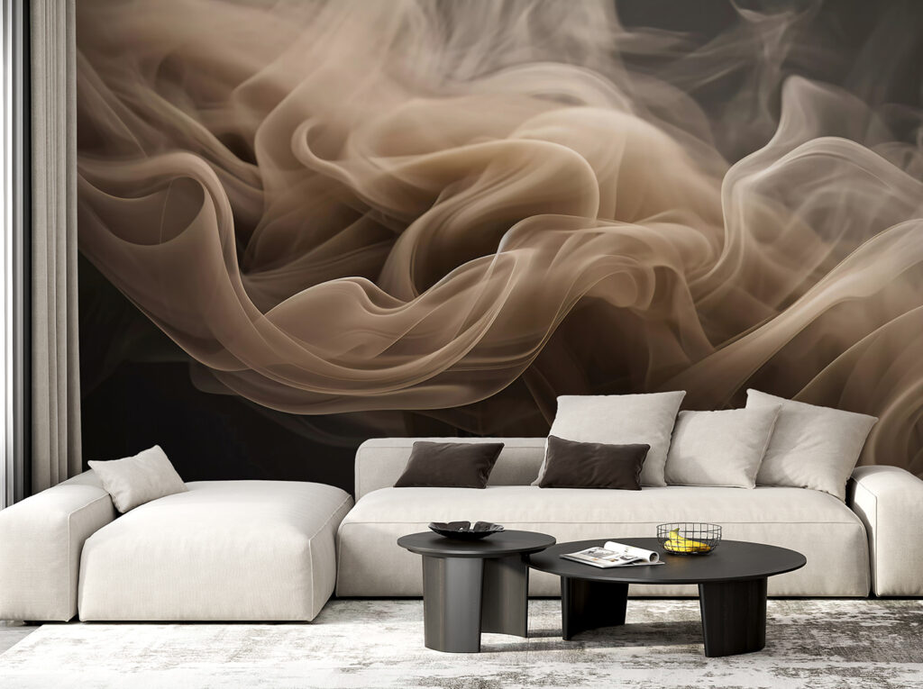 Flowing wisps of soft, muted hues