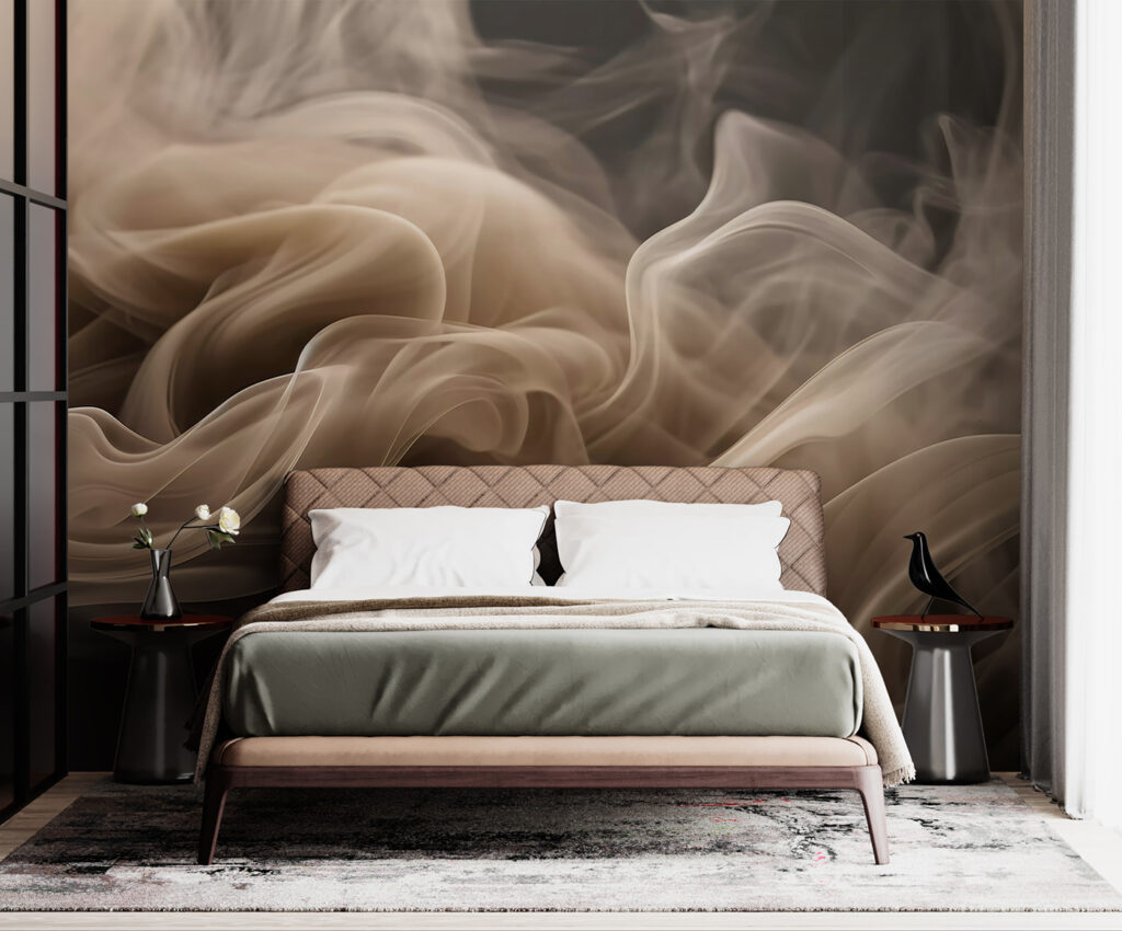 Flowing wisps of soft, muted hues