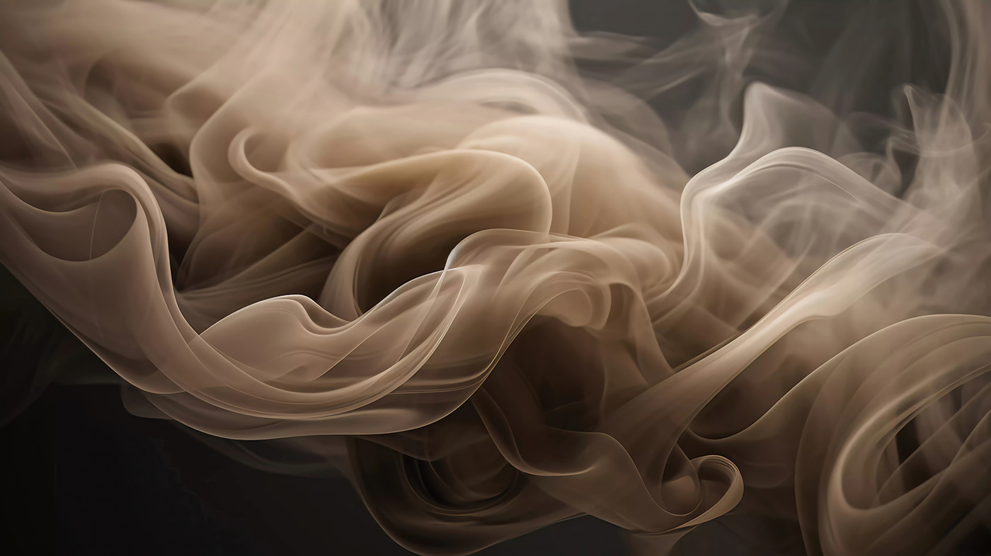 Flowing wisps of soft, muted hues
