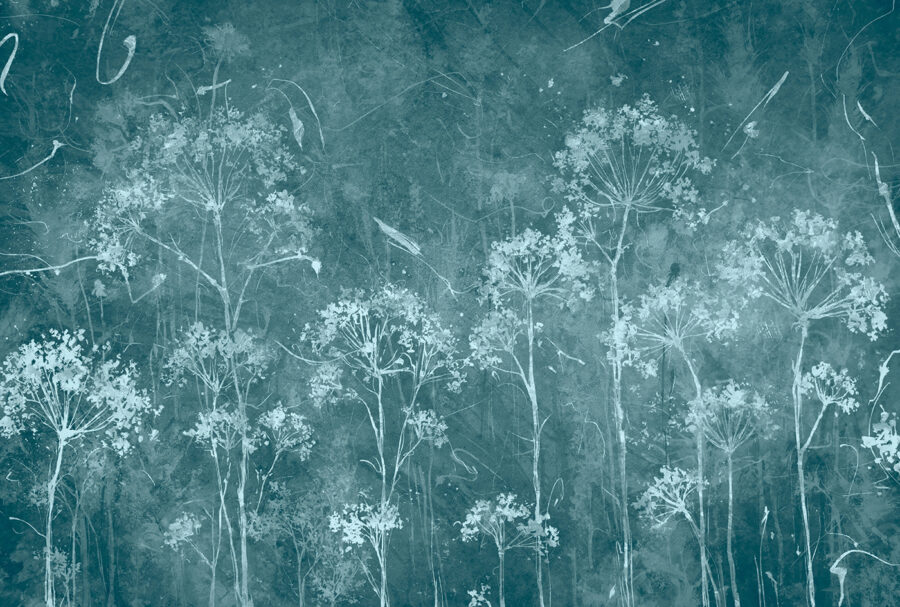 Disegno floreale artistico su sfondo strutturato