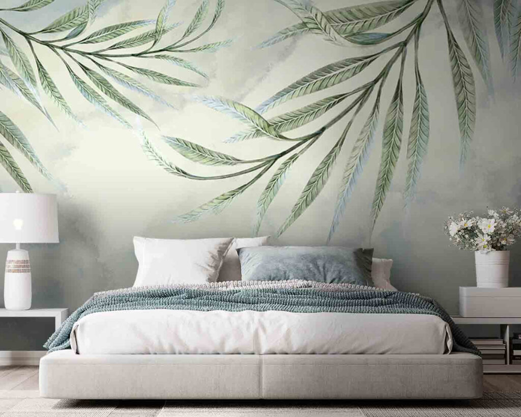 Delicate leaves against a soft backdrop