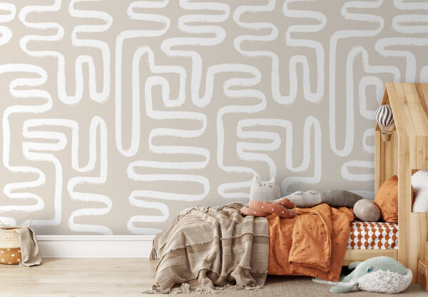 Linee bianche su sfondo beige Linee bianche su sfondo beige