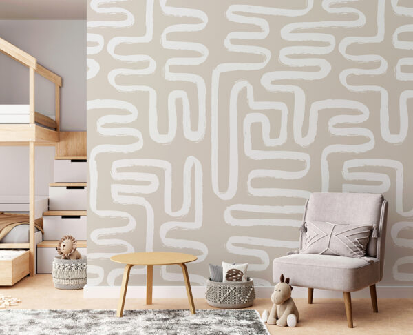 Linee bianche su sfondo beige Linee bianche su sfondo beige