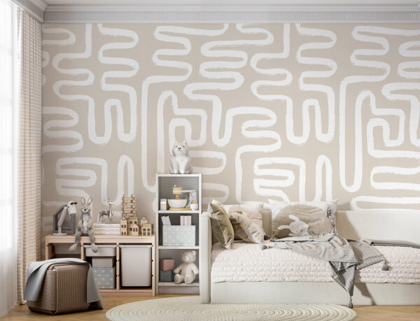 Linee bianche su sfondo beige Linee bianche su sfondo beige