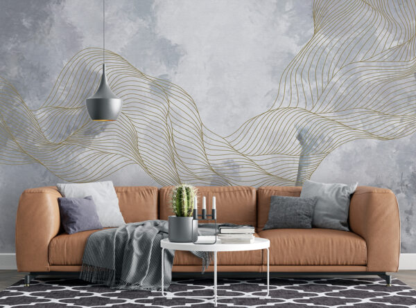 Onde eleganti su sfondo strutturato Onde eleganti su sfondo strutturato