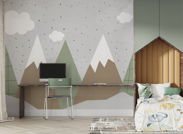 Disegno di montagne e alberi Disegno di montagne e alberi