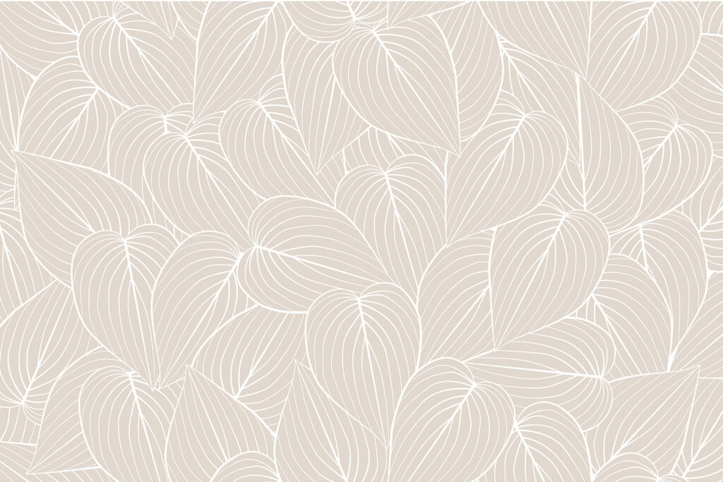 Motivo di foglie su sfondo beige Motivo di foglie su sfondo beige