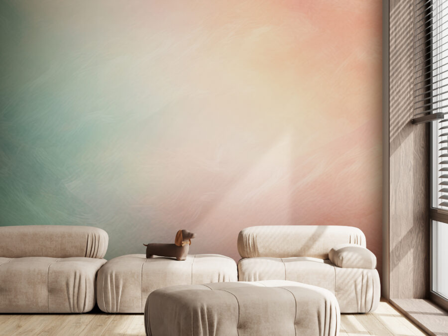 Colori tenui che si fondono con la tranquillità.