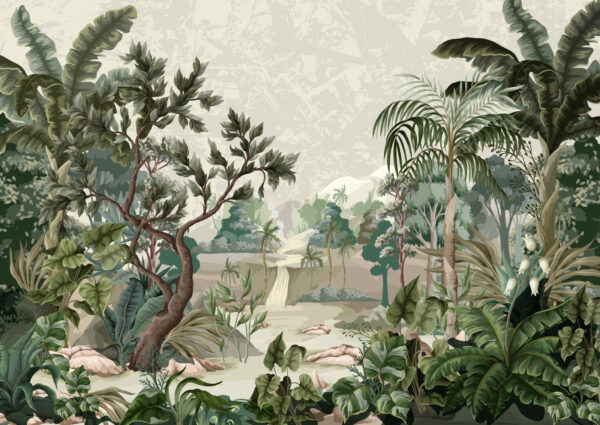 Pittura di una foresta Pittura di una foresta