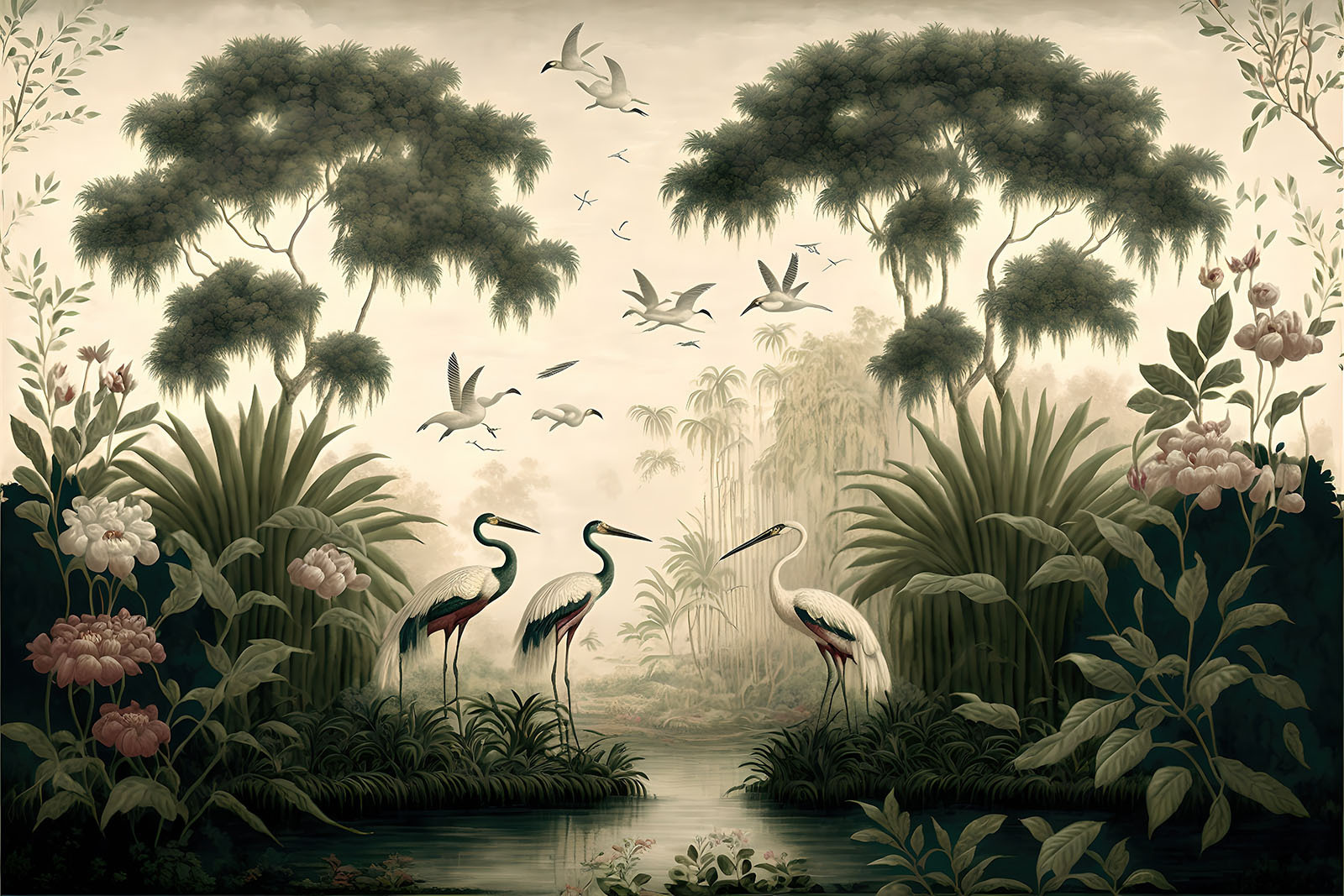 u95653p - Uccelli in un fiume - tegory