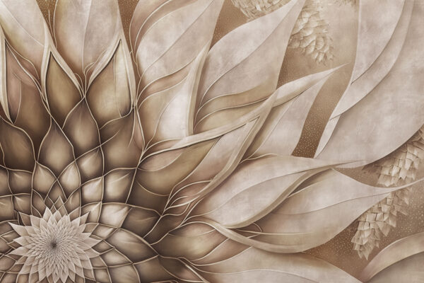 Elegante disegno di petali fluenti. Elegante disegno di petali fluenti.