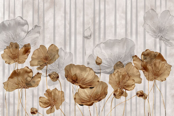 Carta da parati con fiori Carta da parati con fiori