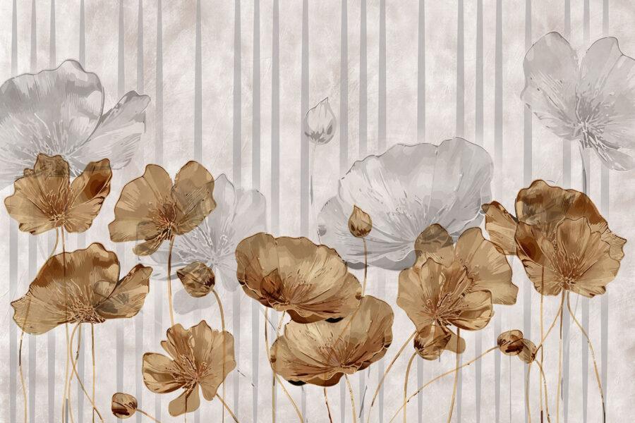 Carta da parati con fiori