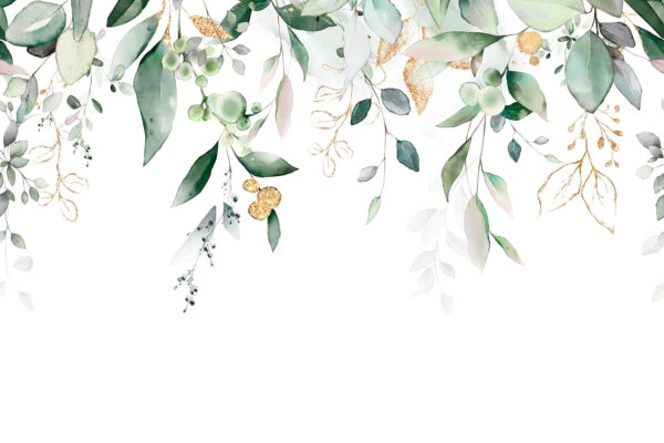 Delicate leaves and soft botanical elements Delicate leaves and soft botanical elements