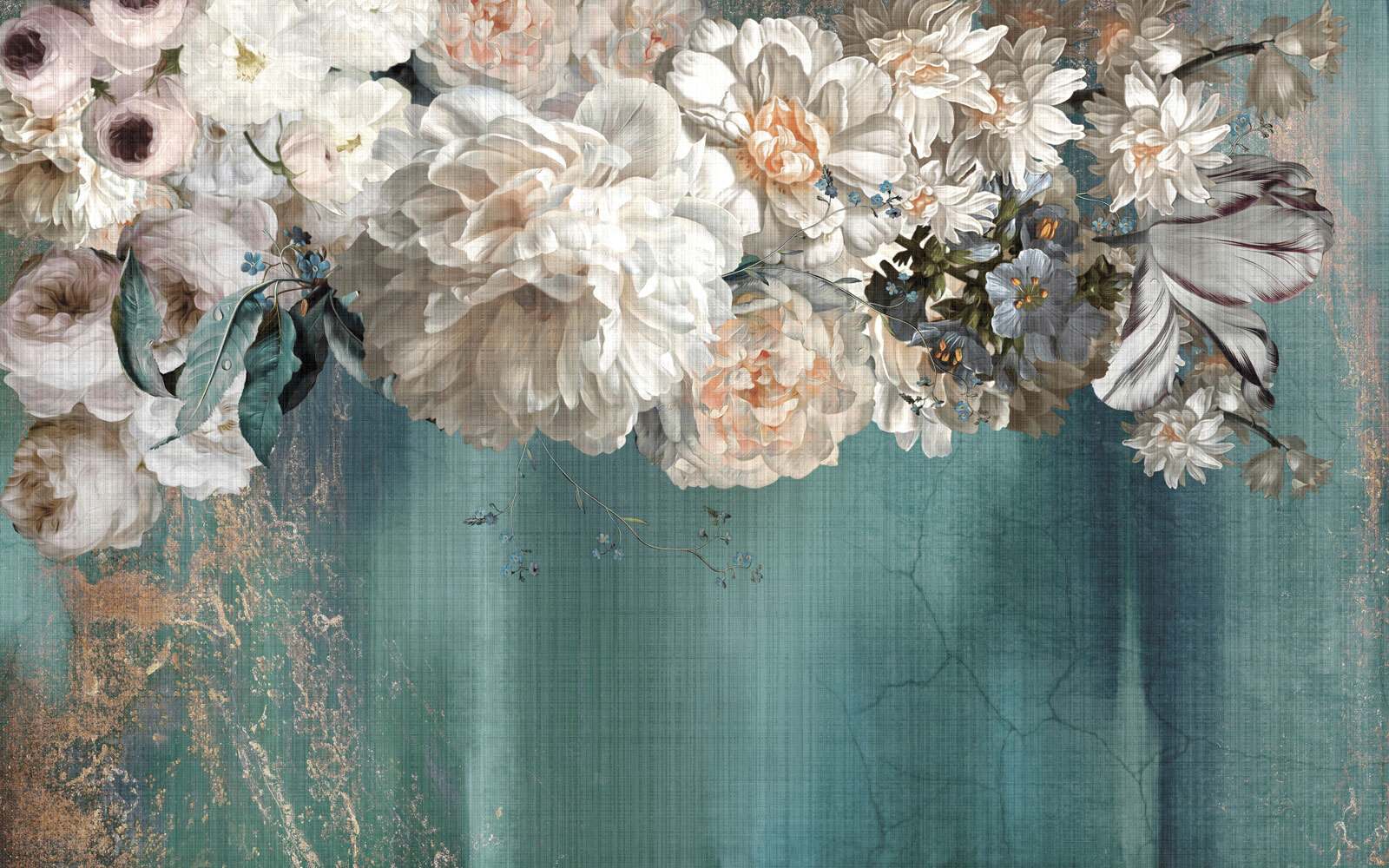 Painting of white flowers