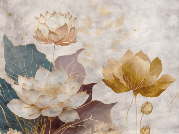 Pittura di fiori e foglie Pittura di fiori e foglie