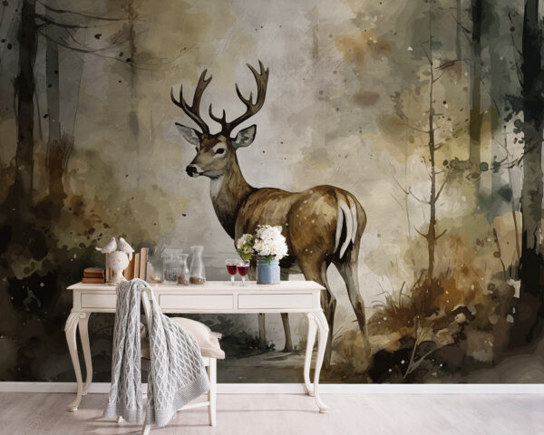 Pittura di un cervo Pittura di un cervo