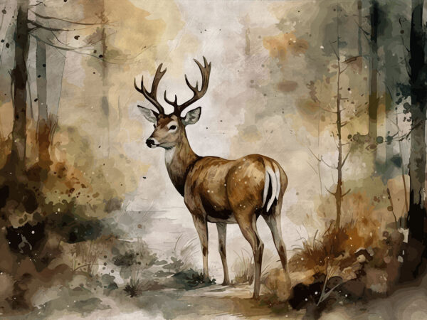 Pittura di un cervo Pittura di un cervo