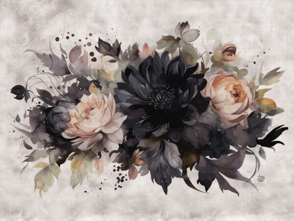 Pittura di fiori e foglie Pittura di fiori e foglie