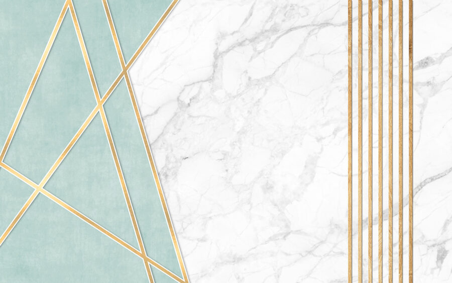 Elegante design in marmo e menta