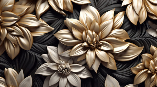 Elegante disegno floreale su sfondo scuro. Elegante disegno floreale su sfondo scuro.