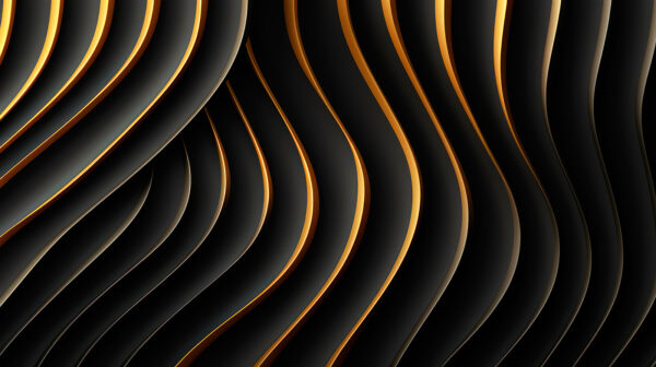 Linee ondulate nere e arancioni Linee ondulate nere e arancioni