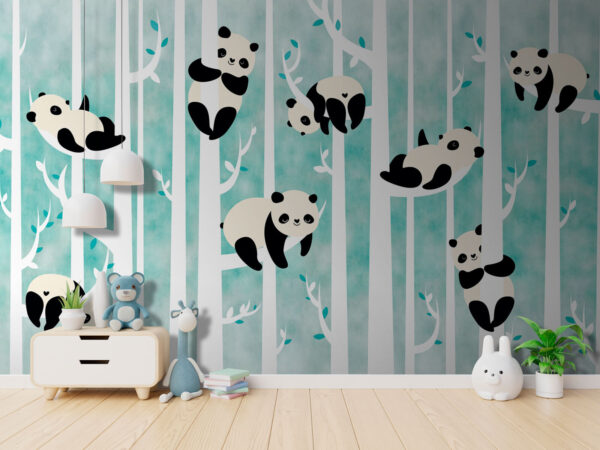 Panda su un albero Panda su un albero