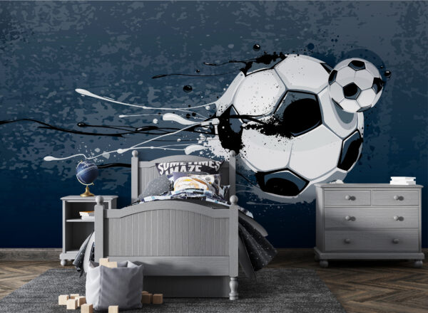 Pallone da calcio con schizzi di vernice Pallone da calcio con schizzi di vernice