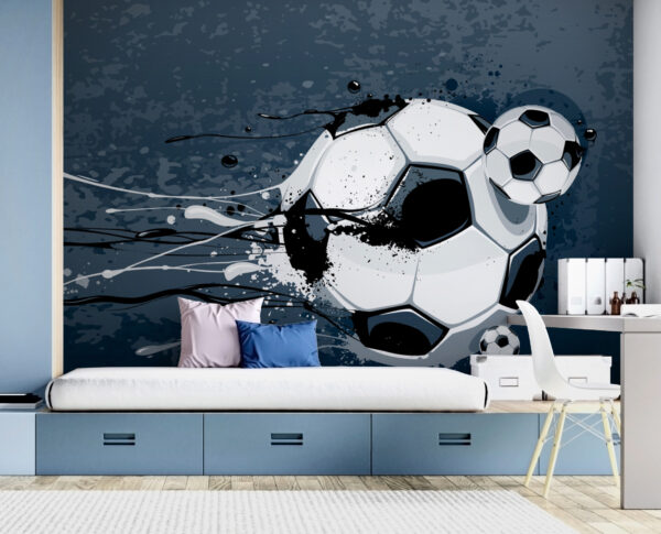 Pallone da calcio con schizzi di vernice Pallone da calcio con schizzi di vernice