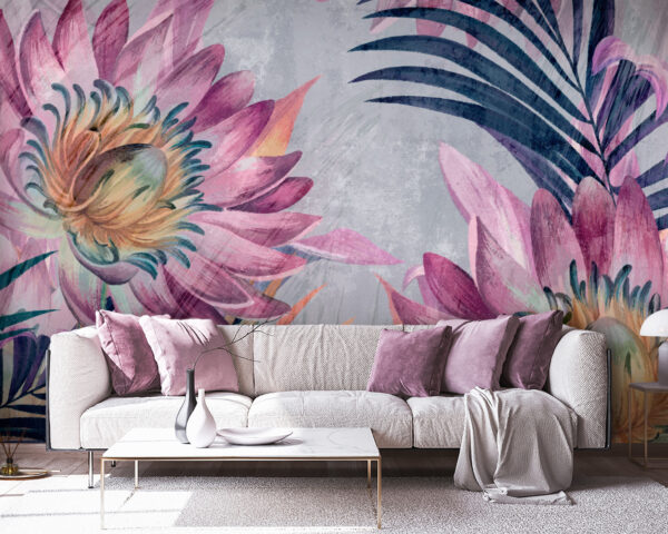 Fiori vivaci su uno sfondo strutturato. Fiori vivaci su uno sfondo strutturato.