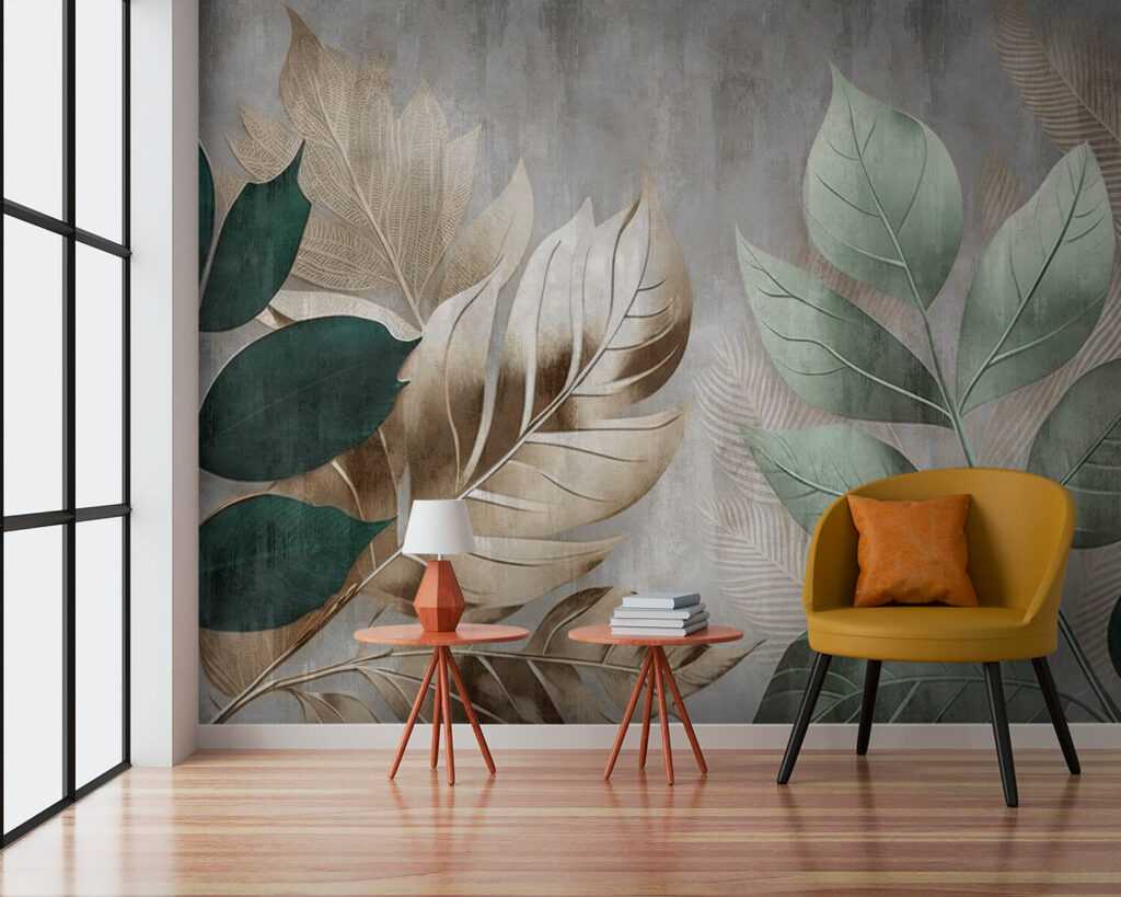 Elegant foliage against a textured background