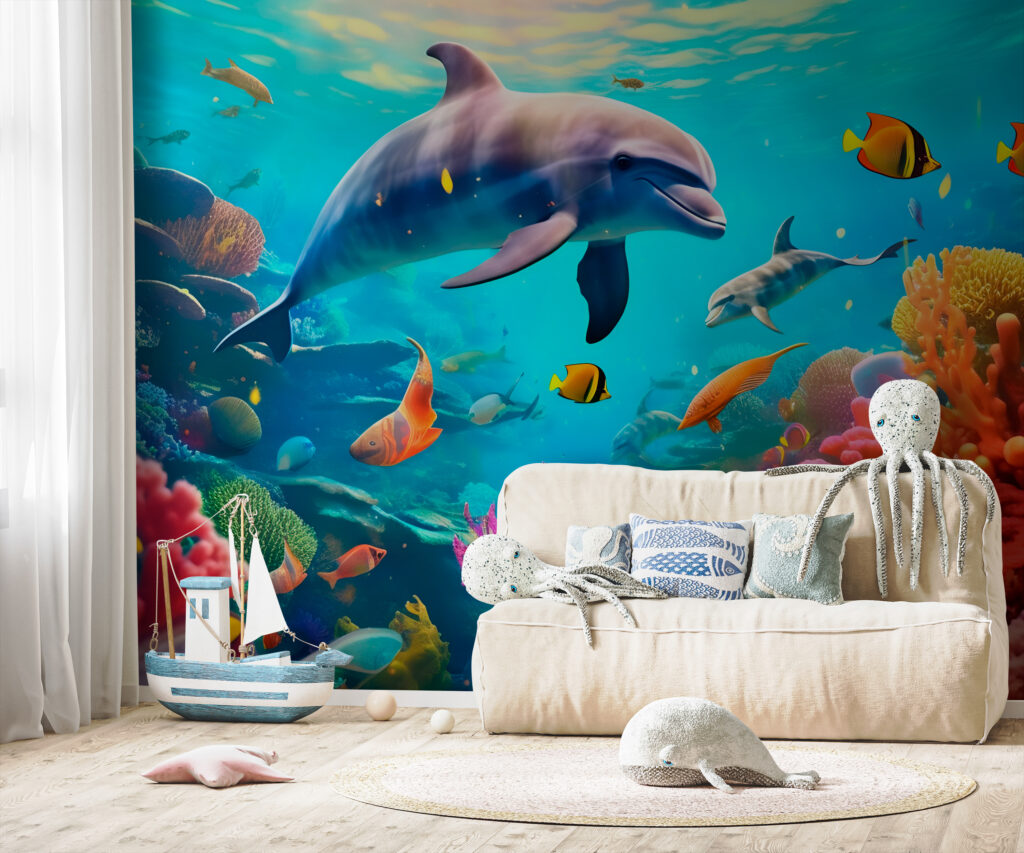 u94773pir2 1024x853 - Delfino che nuota nella barriera corallina - tegory