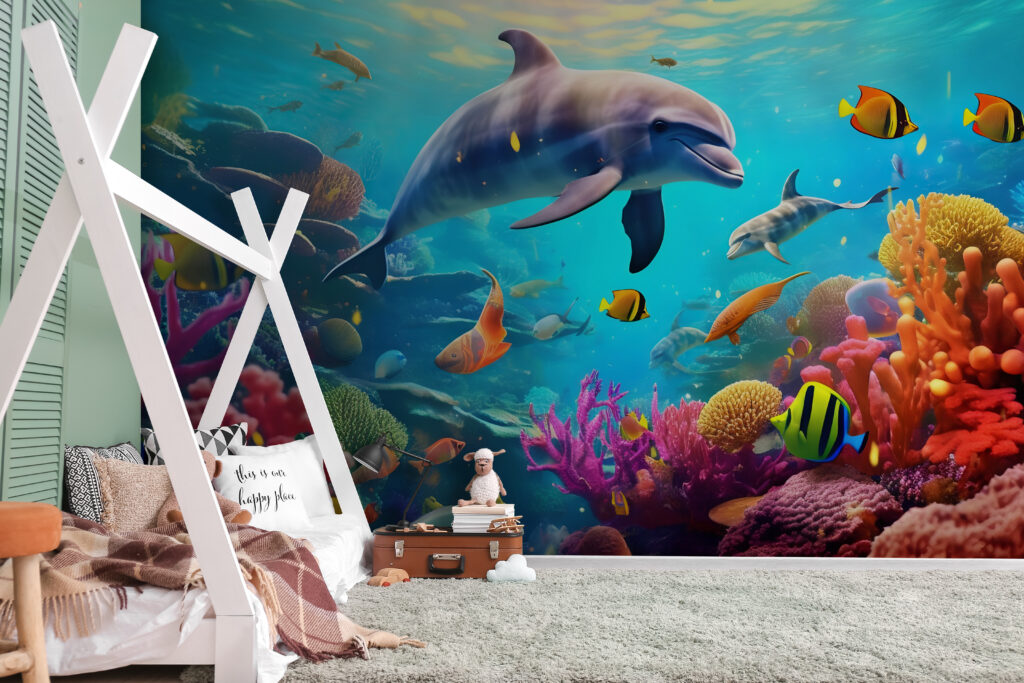 u94773pir1m 1024x683 - Delfino che nuota nella barriera corallina - tegory