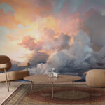 Carta da parati Nuvole colorate nel cielo