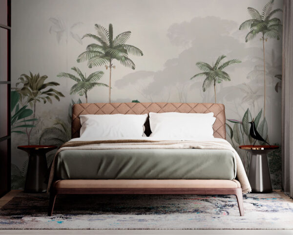 Wallpaper with palm trees