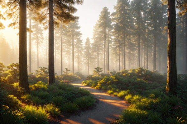 Sentiero attraverso la foresta Sentiero attraverso la foresta